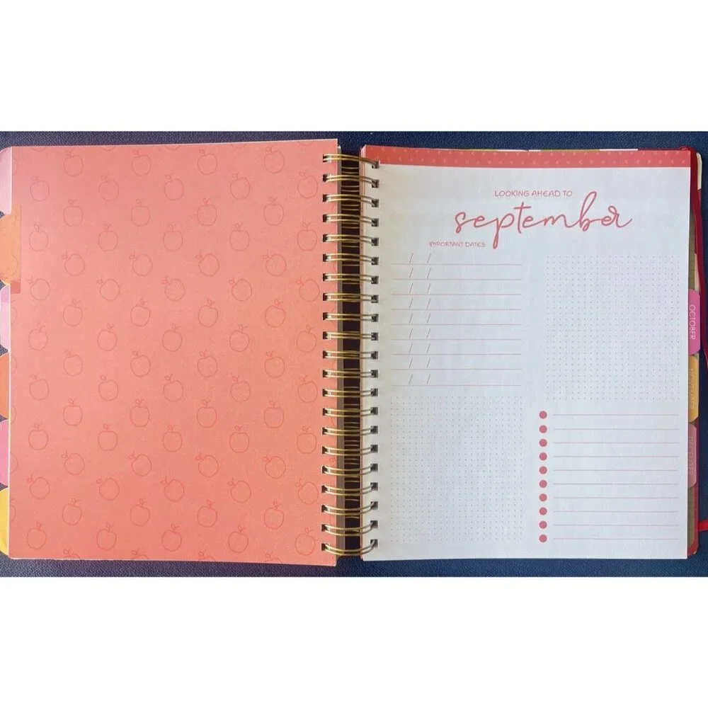 2026 Planner APPLE Daily Weekly Monthly Planning Note Page Gift Garden Christmas